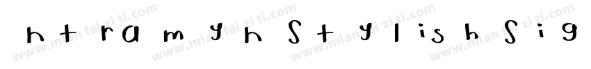 ntramyn Stylish Sign字体转换